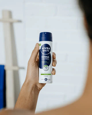 Nivea Men Derma Control Sensitive Spray Desodorizante 150mL – Pele Sensível