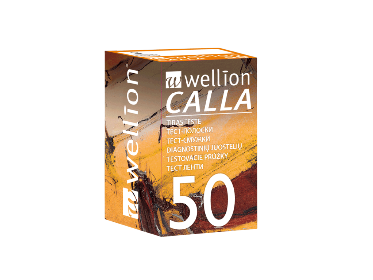 Wellion Calla Tiras Teste Glicemia 50 Unidades