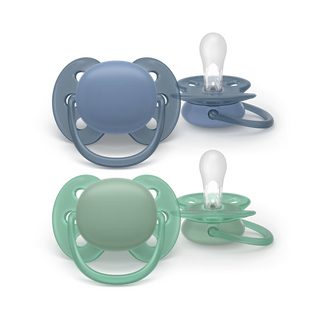 Philips Avent Chupeta Soft 6-18 meses x2 - Azul e Verde