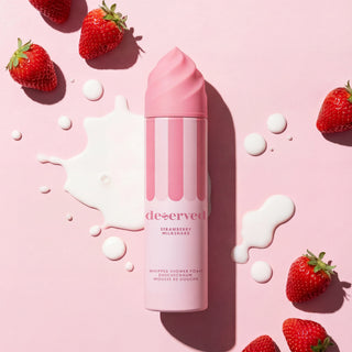 Deserved Espuma de Banho Strawberry Milkshake 250mL – Nutrição & Suavidade