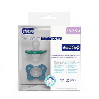 Chicco PhysioForma Dual Soft 16-36M – Azul (x2)