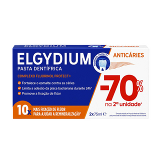 Elgydium Pasta Dentífrica Prevenção Cáries 2x75ml - Proteção do Esmalte