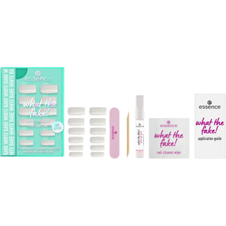Essence What The Fake Unhas Press-On – Bare White