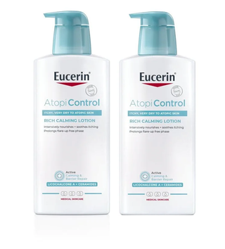 Eucerin PACK DUPLO AtopiControl Loção Corporal 2x400mL – Hidratação & Alívio da Comichão