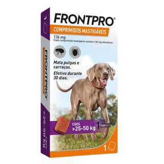 FRONTPRO Antipulgas e Carraças Cão 25-50 kg 1 Comprimido