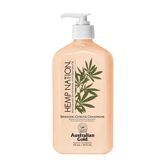 Australian Gold Hemp Nation Sparkling Citrus & Champagne 535mL – After-Sun Bronzeador