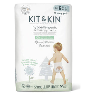 Kit&Kin Eco T6 (+15kg) x 18 Fraldas-Cuecas