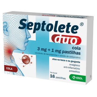 Septolete Duo Cola 3 mg + 1 mg – 16 Pastilhas
