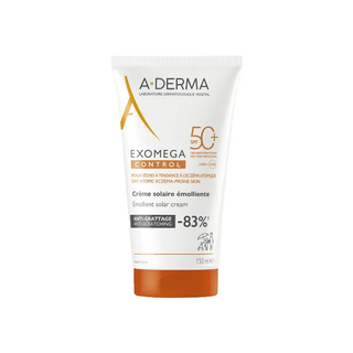 A-Derma Exomega Creme Solar Emoliente SPF50+ 150mL – Proteção & Conforto