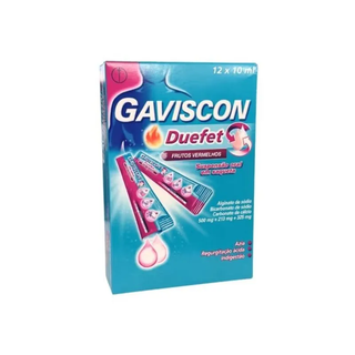 Gaviscon Duefet para Refluxo e Azia 12 Saquetas