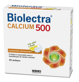 Biolectra Calcium Suplemento de Cálcio – 20 Comprimidos Efervescentes
