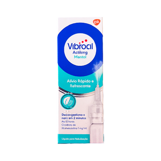 Vibrocil Actilong Mentol Spray Nasal 1mg/mL - 10 mL | Alívio Refrescante Imediato