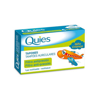 Quies Tampões de Ouvidos para Avião Criança – 1 Par