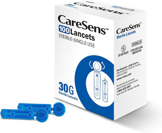 Lancetas CareSens 100 Unidades com Profundidade Ajustável