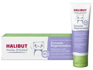 Halibut Muda Fralda Pomada Regeneradora – Proteção contra assaduras para bebés