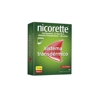 Nicorette Adesivos Nicotina 15 mg/16h Invisipatch 14 Unidades