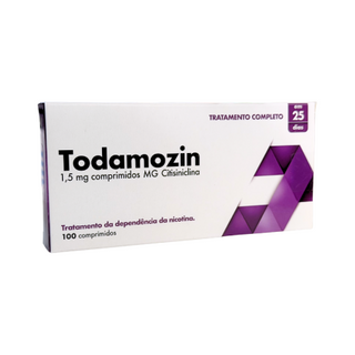 Todamozin 1,5 mg para Deixar de Fumar – 100 Comprimidos