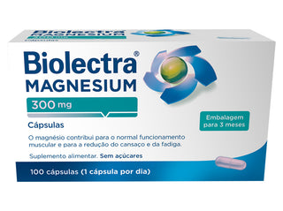 Biolectra Magnesium 300mg – Suplemento para energia, equilíbrio do sistema nervoso e bem-estar muscular.