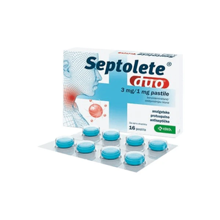 Septolete Duo 3 mg + 1 mg – Pastilhas para a Garganta