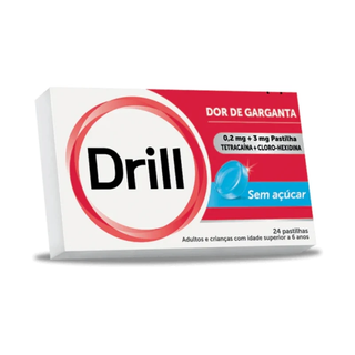 Drill Pastilhas Sem Açúcar – 24 Unidades