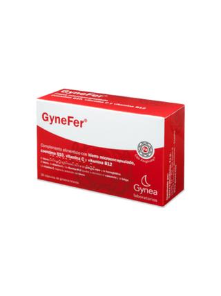Gynefer Ferro Microencapsulado com Vitamina C e B12 – 30 Cápsulas