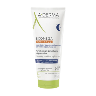 A-Derma Exomega Control Creme de Noite 200mL – Prurido & Conforto
