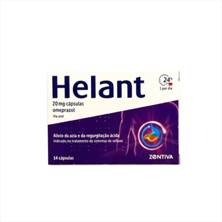 Helant 20 mg Cápsulas para Azia e Refluxo – 14 Unidades