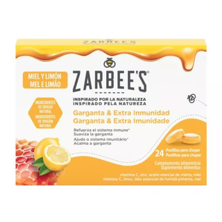 Zarbee’s Garganta & Extra Imunidade Mel e Limão – 24 Pastilhas