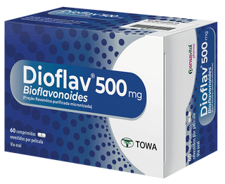 Dioflav 500 mg – Tratamento para insuficiência venosa e hemorroidas