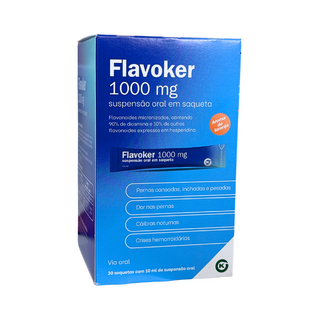 Flavoker 1000 mg Suspensão Oral para Pernas Pesadas – 30 Saquetas