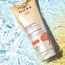 Nuxe Sun Pack Duplo Champô Gel Duche Pós Solar 2x200mL limpeza corpo e cabelo