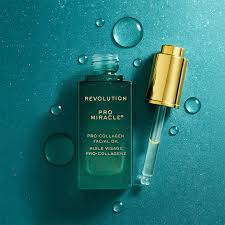 Revolution Pro Miracle Vegan Pro-Collagen Face Oil 30mL – Nutrição & Luminosidade