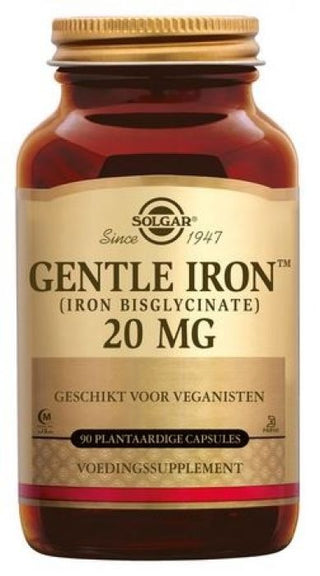 Solgar Gentle Iron 20mg x 90 Cápsulas Vegetais - Redução do Cansaço