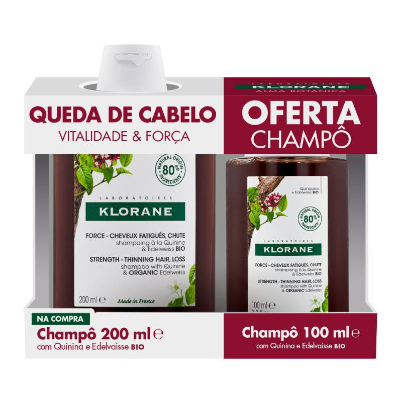 Klorane Capilar Champô Quinina 200 mL + OFERTA