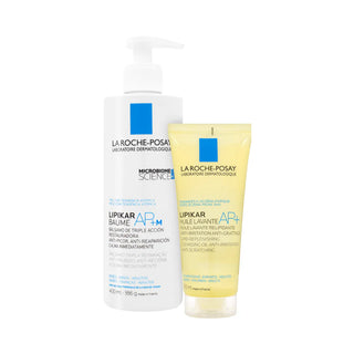 La Roche Posay Pack Lipikar Baume AP+ M 400mL + Óleo 100mL – Hidratação & Limpeza