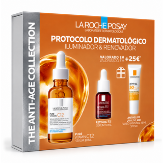 La Roche-Posay Coffret Xmas26 Pure Vitamin C12 30ml - Ilumina e Corrige Rugas