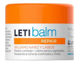 Bálsamo reparador pediátrico Letibalm 10 ml – Nariz y labios 