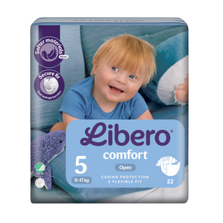 Libero Fralda Comfort T5 (11-17kg) 22 Fraldas x 16 - (0.23€/fralda)