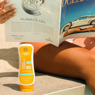 Australian Gold Ultimate Hydration Loção SPF50 237mL – Proteção & Hidratação