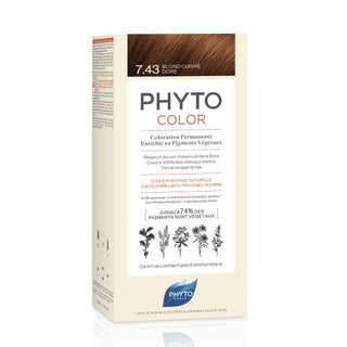 Phyto Phytocolor Coloração Permanente - 7.43 Louro Acobreado Dourado