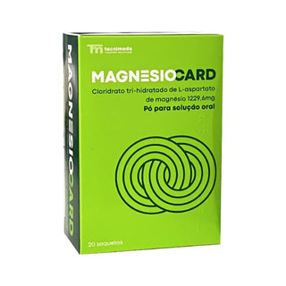 MagnesioCard Magnésio 20 Saquetas – Cãibras e Fadiga