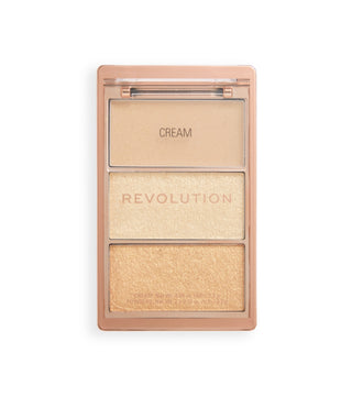 Makeup Revolution Icon Highlight Paleta – Rosy Gold Glow