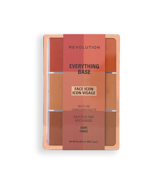 Makeup Revolution Everything Base Face Icon Dark – Paleta de Rosto