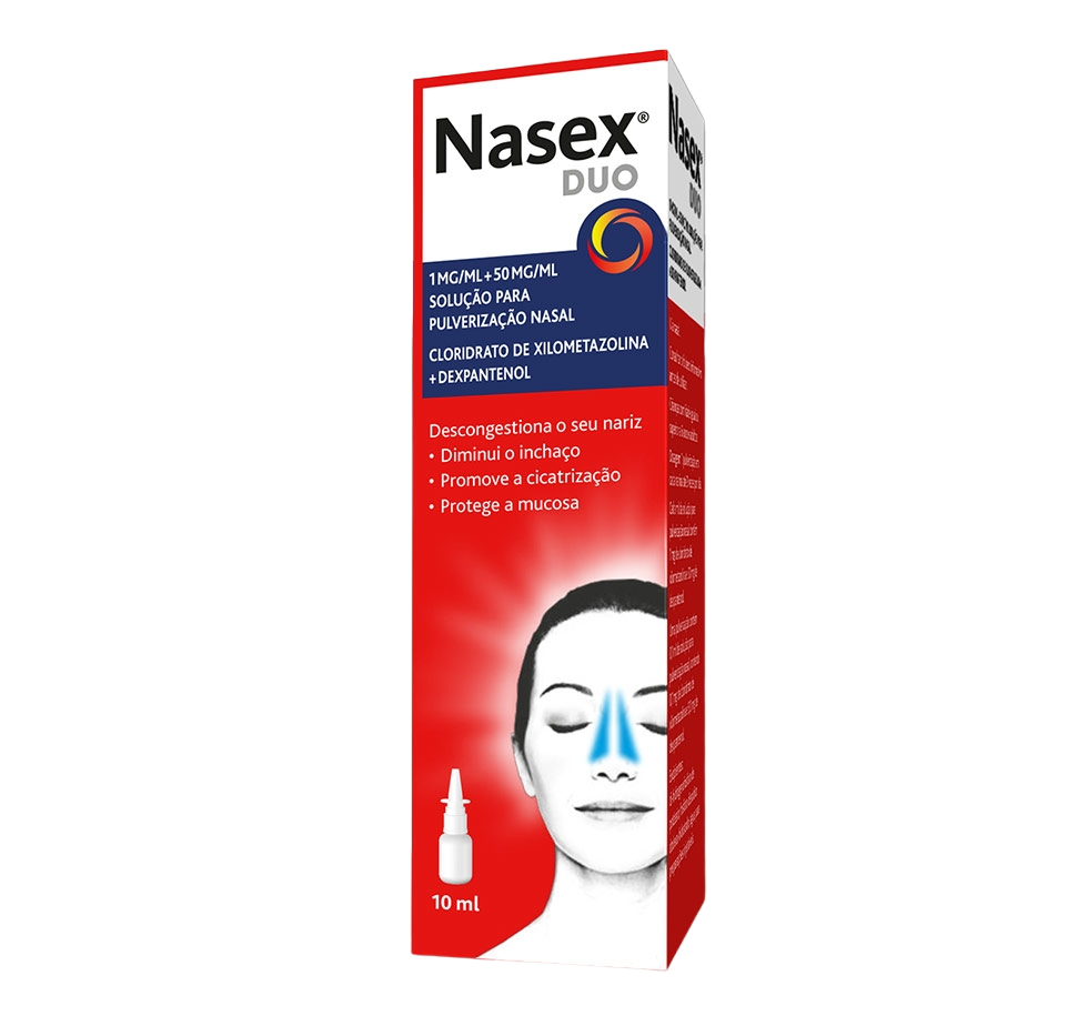 Nasex Duo 1+50mg/ml Solução Pulverização Nasal 10ml