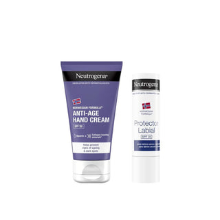 Neutrogena Pack Creme de Mãos Anti-Envelhecimento SPF20 + Stick Labial FPS20