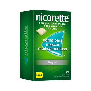 Nicorette Original 4mg 105 Gomas – Alívio da Vontade de Fumar