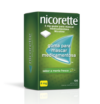 Nicorette Menta Fresca 4mg X 105 gomas – Cessação Tabágica