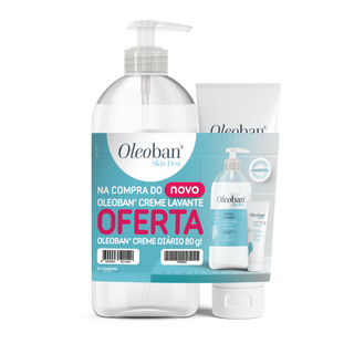 Oleoban Pack Creme Lavante 450ml + Creme Diário 80g - Pele Seca e Sensível