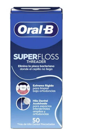 Oral-B Superfloss – Fio Dentário 50 Unidades