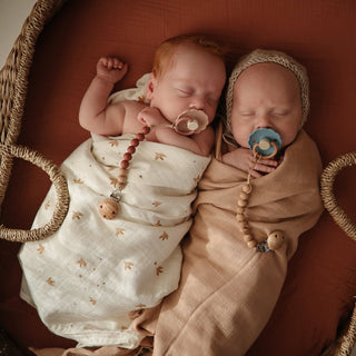 FRIGG Chupetas 0-6 meses Daisy Látex Desert/Willow x2